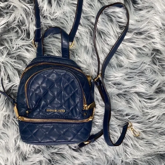 Michael Kors | Bags | Michael Kors Navy Blue Rhea Extra  display picture 3